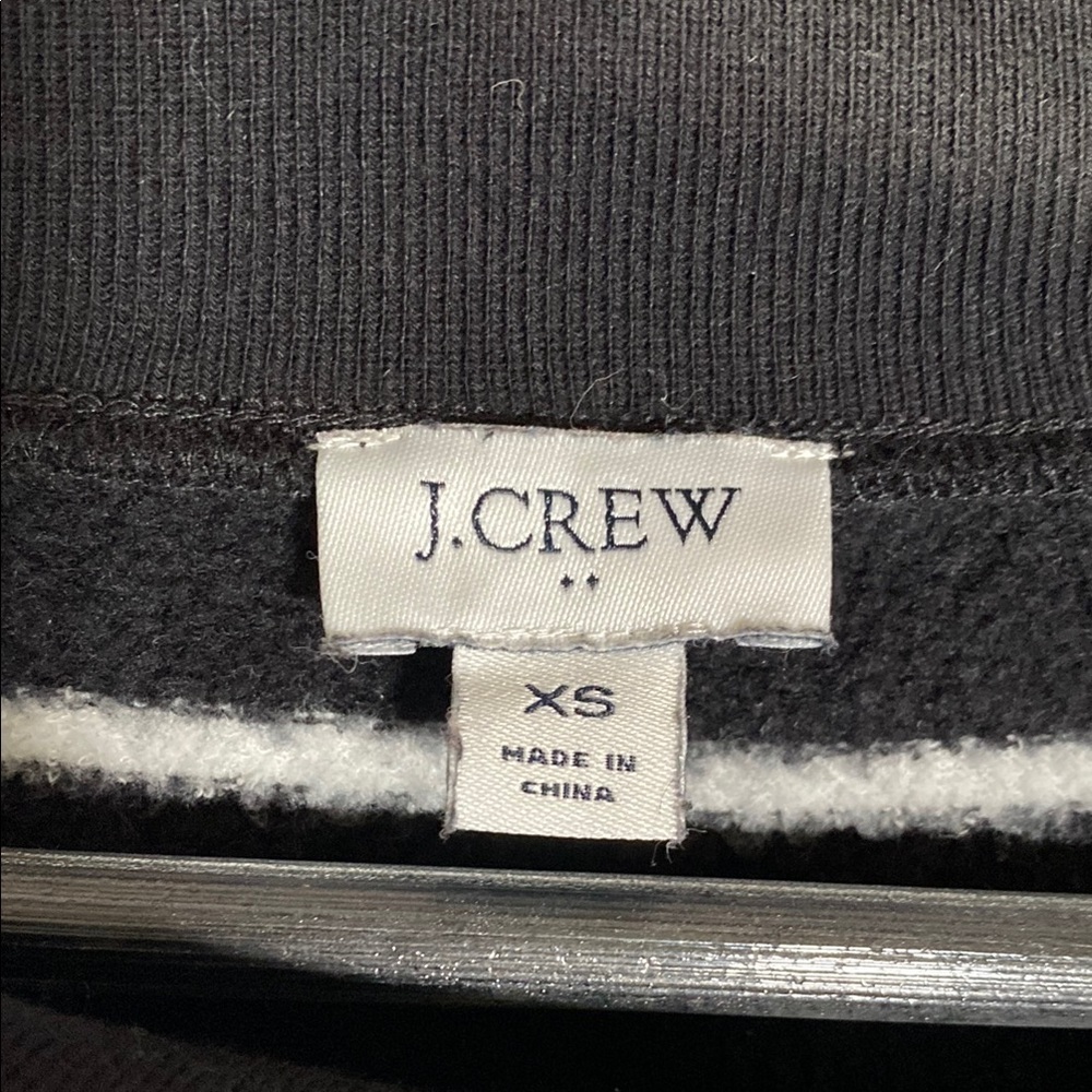 J.Crew Women's Long Sleeve Shirt XS Casual Collard Button Up Black White Stripes - Picture 2 of 6